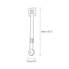 modern leather alabaster led sconce