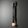 modern leather alabaster led sconce