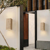 modern light khaki travertine outdoor wall light