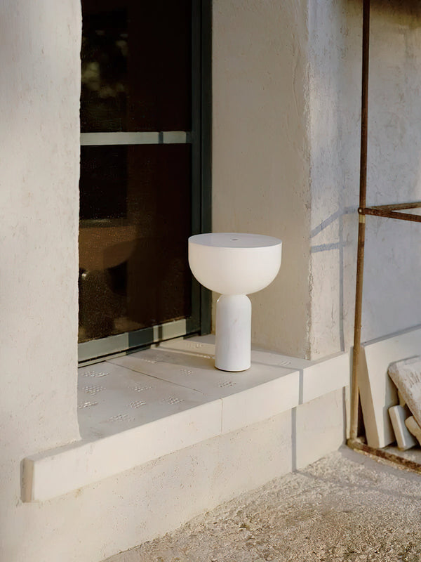 modern marble acrylic cordless table lamp