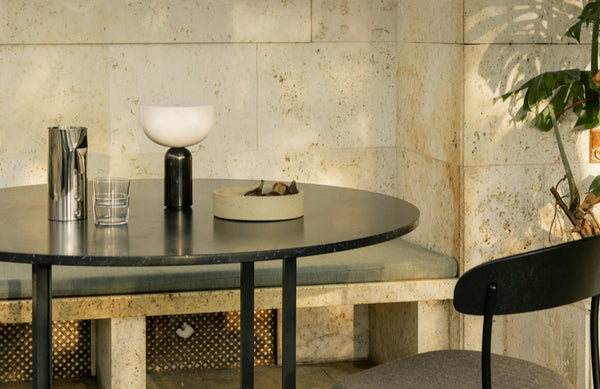 modern marble acrylic cordless table lamp