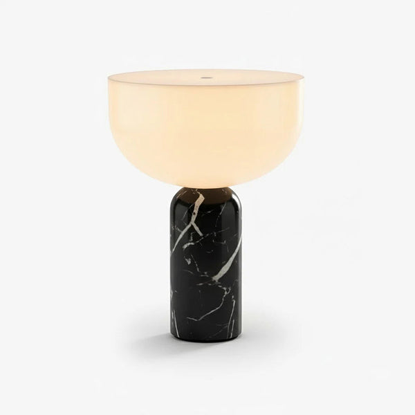 modern marble acrylic cordless table lamp
