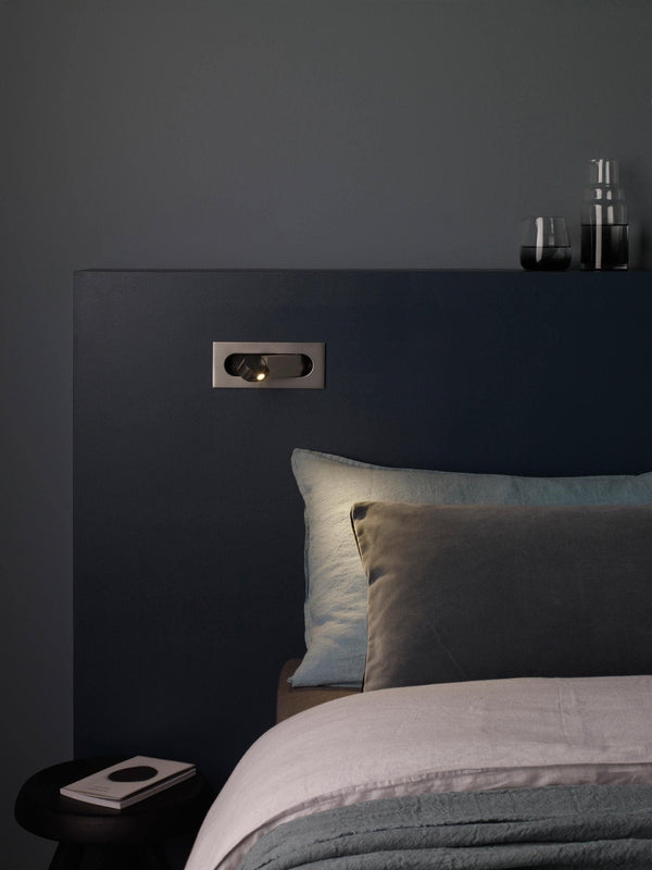 modern matt black aluminum led reading wall light