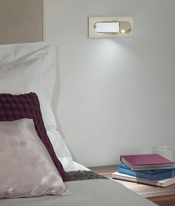 modern matt black aluminum led reading wall light