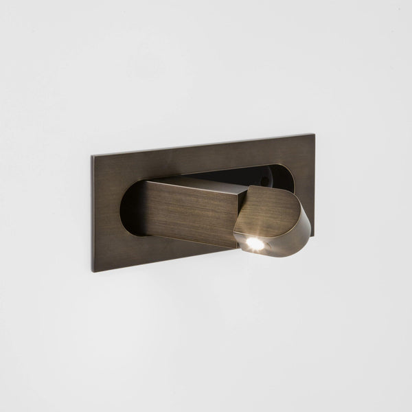 modern matt black aluminum led reading wall light