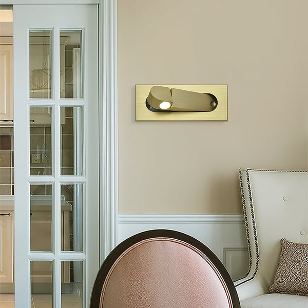 modern matt black aluminum led reading wall light