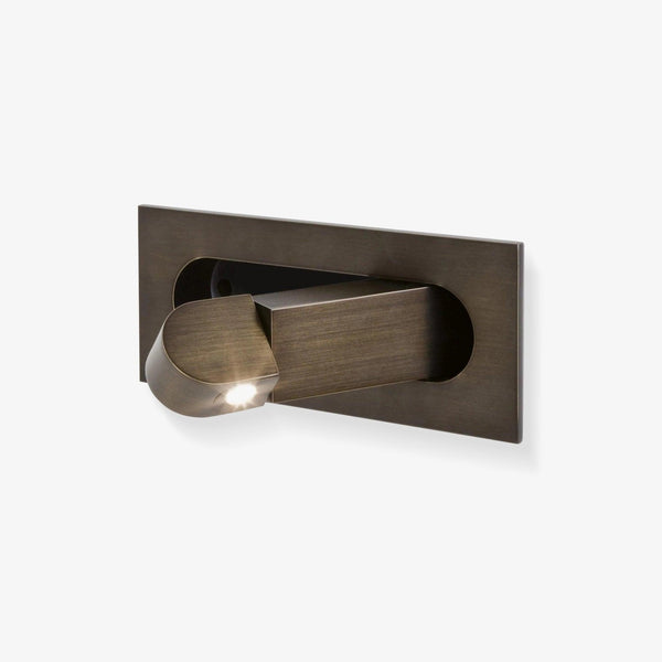 modern matt black aluminum led reading wall light
