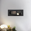 modern matt black aluminum led reading wall light
