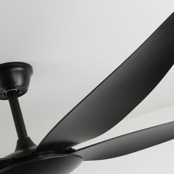 modern matte black abs led ceiling fan
