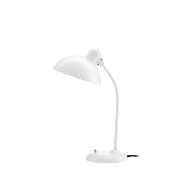 modern matte black carbon steel curved table lamp