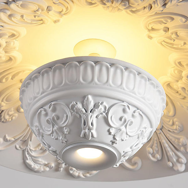 modern matte white iron flying saucer pendant lamp