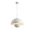modern matte white resin saucer pendant lamp
