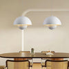 modern matte white resin saucer pendant lamp
