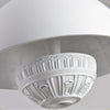 modern matte white resin saucer pendant lamp