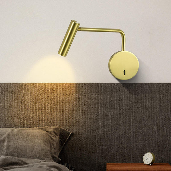 modern metal disc led wall sconce
