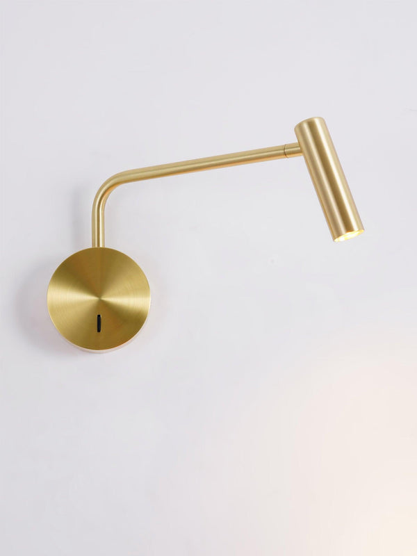 modern metal disc led wall sconce