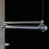 modern metallic aluminum clear acrylic tube pendant light