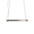modern metallic cage clear glass pendant light