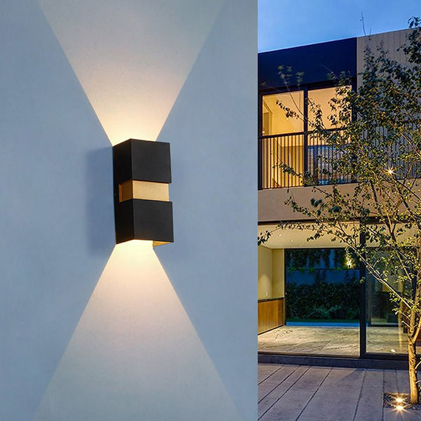 Modern Minimalist Outdoor Led Waterproof Wall Light For Villa Balcony Aisle Lighting