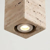 modern natural travertine stone mini pendant light for bedside