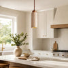 modern natural travertine stone mini pendant light for bedside
