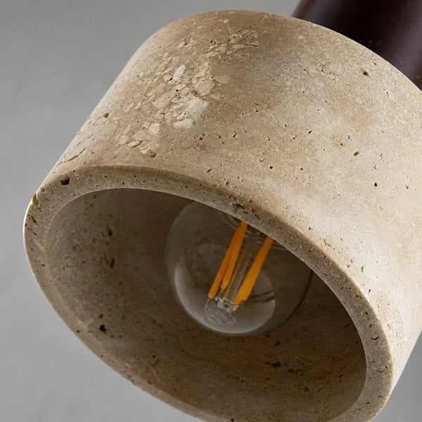 modern natural travertine stone pendant light