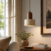 modern natural travertine stone pendant light