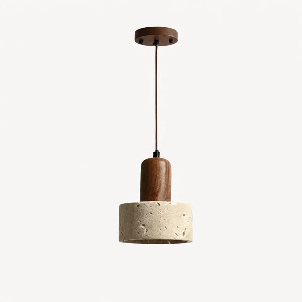 modern natural travertine stone pendant light