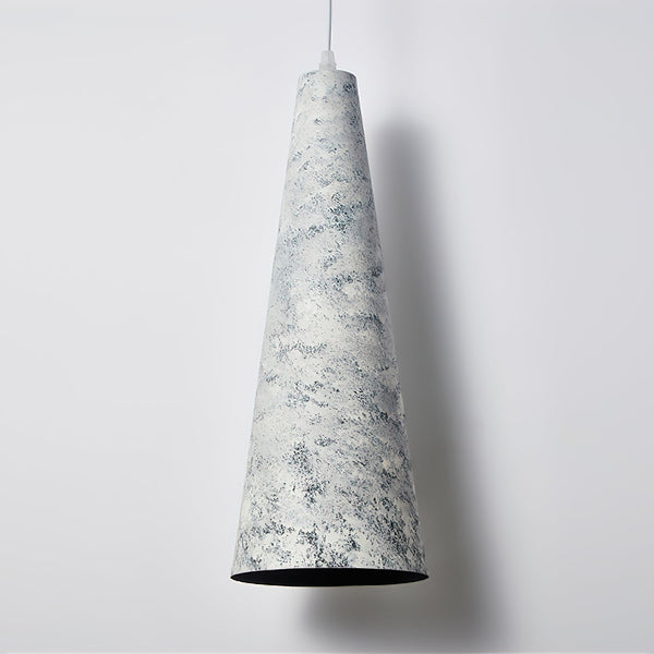 modern off white iron conical pendant light