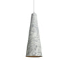 modern off white iron conical pendant light