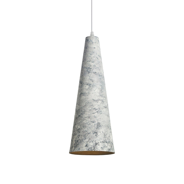 modern off white iron conical pendant light