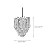 modern pink glass copper chandelier