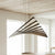 modern polished metal dna helix led chandelier