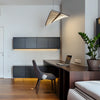 modern polished metal dna helix led chandelier