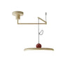 modern red green acrylic disk led pendant light