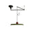 modern red green acrylic disk led pendant light
