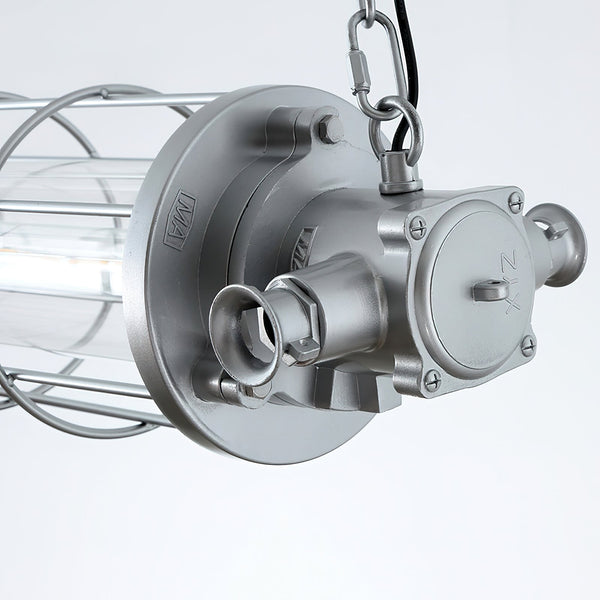 modern silver acrylic tube pendant lamp