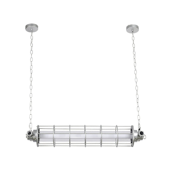 modern silver acrylic tube pendant lamp