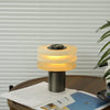modern silver alabaster tiered obelisk table lamp