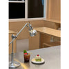 modern silver aluminum adjustable table lamp