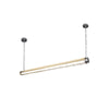 modern silver metal acrylic linear pendant light