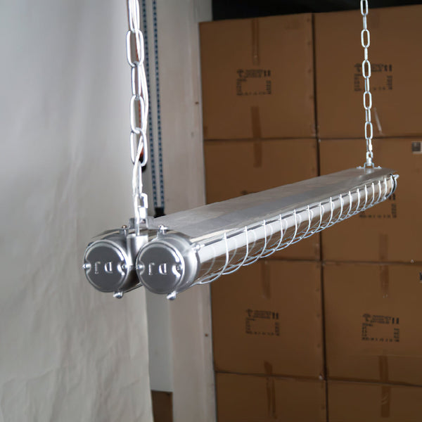 modern silver metal acrylic linear pendant light