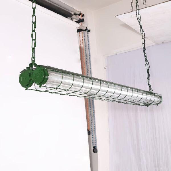 modern silver metal acrylic linear pendant light