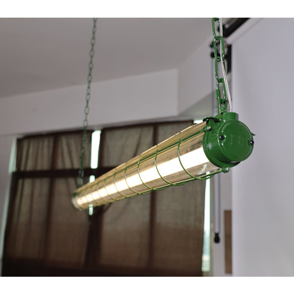 modern silver metal acrylic linear pendant light