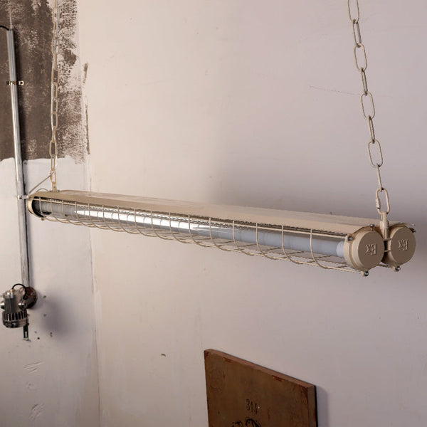 modern silver metal acrylic linear pendant light