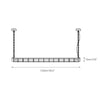 modern silver metal acrylic linear pendant light