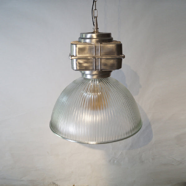 modern silver metal opaque glass pendant light