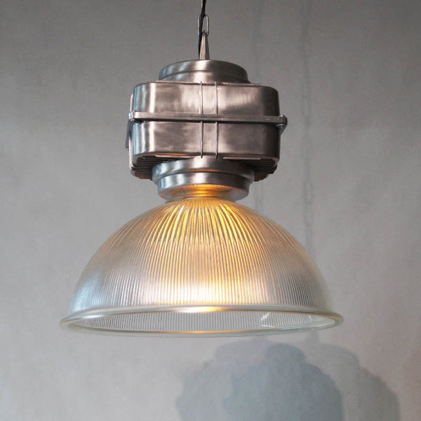 modern silver metal opaque glass pendant light
