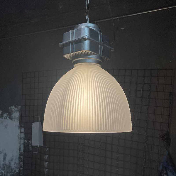modern silver metal opaque glass pendant light