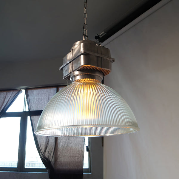 modern silver metal opaque glass pendant light